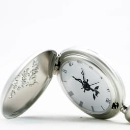 Antique Silver Fullmetal Alchemist Necklace Pendant Quartz Pocket Watch With Chain Gift