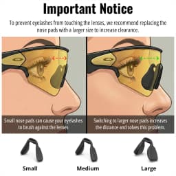 HiBloks Clip On Lenses For Oakley Meta Vanguard Smart Glasses Custom Prescription Lenses Clip-On Replaceable Lens Clear Clip