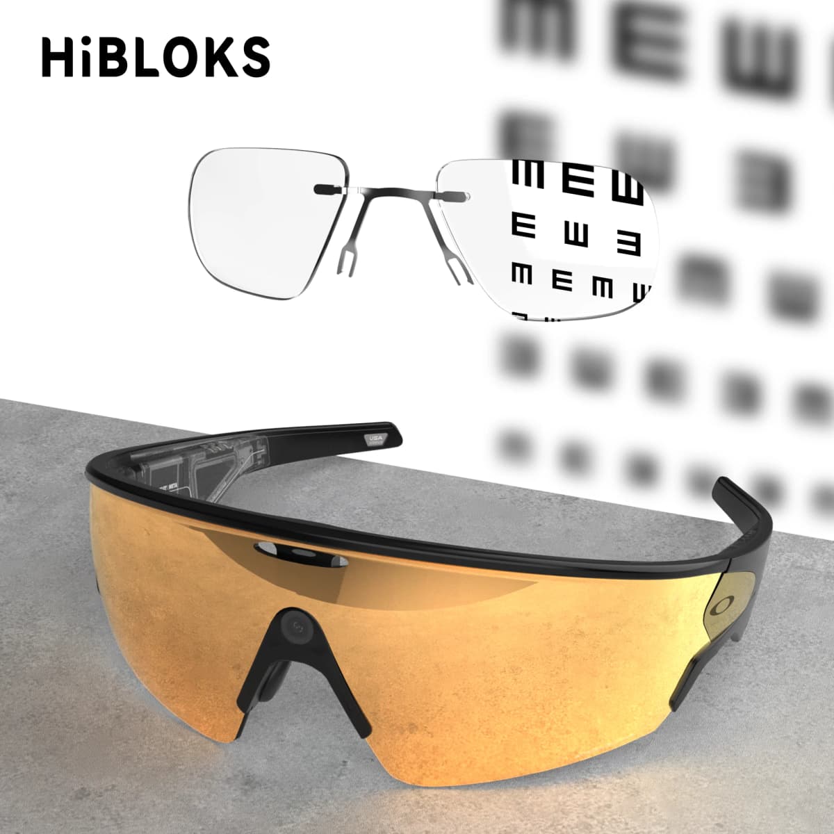 HiBloks Clip On Lenses For Oakley Meta Vanguard Smart Glasses Custom Prescription Lenses Clip-On Replaceable Lens Clear Clip