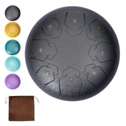Rain Drum 3/4/6 Inch 6/8/9 Notes Waterproof Mini Chakra Drum Meditation Rain Chime Ideal for Yoga Meditation Prenatal Education
