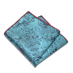 25cm Mens Classic Pocket Square Towel Polyester Paisley Striped Handkerchief Suit Shirt Accessories Wedding Party Navy Red Hanky