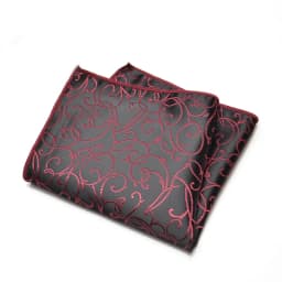 25cm Mens Classic Pocket Square Towel Polyester Paisley Striped Handkerchief Suit Shirt Accessories Wedding Party Navy Red Hanky