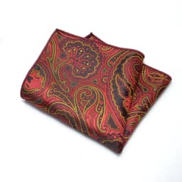 25cm Mens Classic Pocket Square Towel Polyester Paisley Striped Handkerchief Suit Shirt Accessories Wedding Party Navy Red Hanky