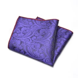 25cm Mens Classic Pocket Square Towel Polyester Paisley Striped Handkerchief Suit Shirt Accessories Wedding Party Navy Red Hanky