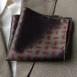 2025 Luxury Formal Pocket Square Navy Striped Floral Silk Handkerchief 24cm Brown Color Hanky Wedding Banquet Accessories Cravat