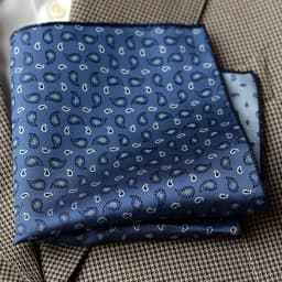 2025 Luxury Formal Pocket Square Navy Striped Floral Silk Handkerchief 24cm Brown Color Hanky Wedding Banquet Accessories Cravat