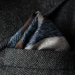 2025 Luxury Formal Pocket Square Navy Striped Floral Silk Handkerchief 24cm Brown Color Hanky Wedding Banquet Accessories Cravat