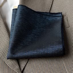 2025 Luxury Formal Pocket Square Navy Striped Floral Silk Handkerchief 24cm Brown Color Hanky Wedding Banquet Accessories Cravat