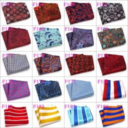Wholesale Set 10 Piecess Men's Pocket Squares 10In Solid Floral Dots For Men Women Handkerchiefs Set Assorted From 300 Colors