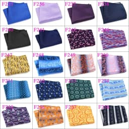 Wholesale Set 10 Piecess Men's Pocket Squares 10In Solid Floral Dots For Men Women Handkerchiefs Set Assorted From 300 Colors