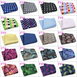 Wholesale Set 10 Piecess Men's Pocket Squares 10In Solid Floral Dots For Men Women Handkerchiefs Set Assorted From 300 Colors