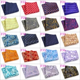 Wholesale Set 10 Piecess Men's Pocket Squares 10In Solid Floral Dots For Men Women Handkerchiefs Set Assorted From 300 Colors