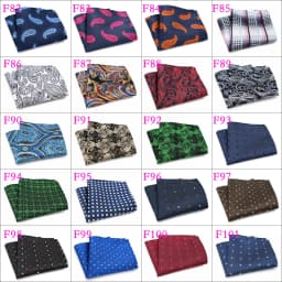 Wholesale Set 10 Piecess Men's Pocket Squares 10In Solid Floral Dots For Men Women Handkerchiefs Set Assorted From 300 Colors