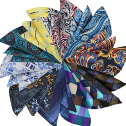 Wholesale Set 10 Piecess Men's Pocket Squares 10In Solid Floral Dots For Men Women Handkerchiefs Set Assorted From 300 Colors