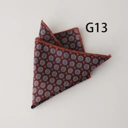 2025 Luxury Floral Silk Pocket Square Mens Business Formal Dress Suit Accessories Red Brown Striped Handkerchief Wedding Cravat