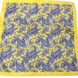 Women's Handkerchief for Paisley Artificial Silk Scarf Men's Pocket Towel Square Scarf Chest Towel for Wedding Flower Print