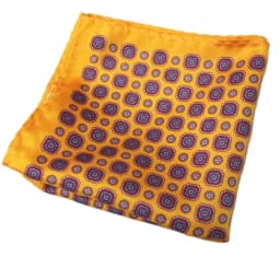 Women's Handkerchief for Paisley Artificial Silk Scarf Men's Pocket Towel Square Scarf Chest Towel for Wedding Flower Print