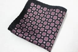 Women's Handkerchief for Paisley Artificial Silk Scarf Men's Pocket Towel Square Scarf Chest Towel for Wedding Flower Print