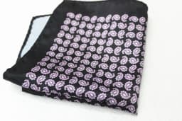 Women's Handkerchief for Paisley Artificial Silk Scarf Men's Pocket Towel Square Scarf Chest Towel for Wedding Flower Print