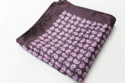 Women's Handkerchief for Paisley Artificial Silk Scarf Men's Pocket Towel Square Scarf Chest Towel for Wedding Flower Print