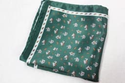 Women's Handkerchief for Paisley Artificial Silk Scarf Men's Pocket Towel Square Scarf Chest Towel for Wedding Flower Print
