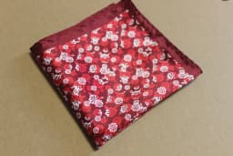 Women's Handkerchief for Paisley Artificial Silk Scarf Men's Pocket Towel Square Scarf Chest Towel for Wedding Flower Print