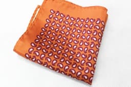 Women's Handkerchief for Paisley Artificial Silk Scarf Men's Pocket Towel Square Scarf Chest Towel for Wedding Flower Print