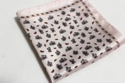 Women's Handkerchief for Paisley Artificial Silk Scarf Men's Pocket Towel Square Scarf Chest Towel for Wedding Flower Print