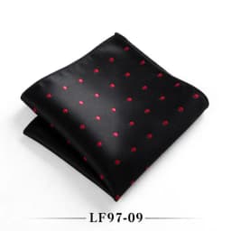 23cm Classic Polka Dot Men Pocket Square Formal Suit Handkerchief Groom Wedding Chest Scarf Black Red Blue Green Polyester Hanky