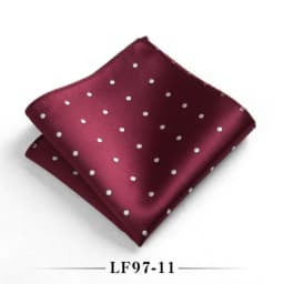 23cm Classic Polka Dot Men Pocket Square Formal Suit Handkerchief Groom Wedding Chest Scarf Black Red Blue Green Polyester Hanky
