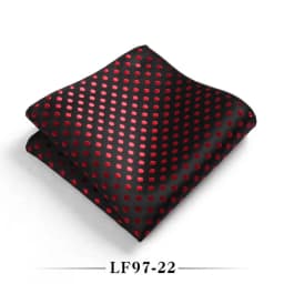 23cm Classic Polka Dot Men Pocket Square Formal Suit Handkerchief Groom Wedding Chest Scarf Black Red Blue Green Polyester Hanky