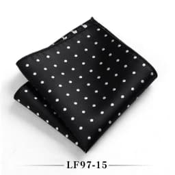23cm Classic Polka Dot Men Pocket Square Formal Suit Handkerchief Groom Wedding Chest Scarf Black Red Blue Green Polyester Hanky