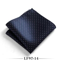 23cm Classic Polka Dot Men Pocket Square Formal Suit Handkerchief Groom Wedding Chest Scarf Black Red Blue Green Polyester Hanky