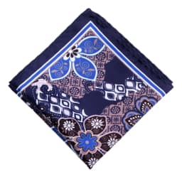 Men's Handkerchief for Paisley Artificial Silk Scarf For Man Dot Pocket Towel Square Scarf Chest Towel for Wedding Flower Print