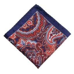 Men's Handkerchief for Paisley Artificial Silk Scarf For Man Dot Pocket Towel Square Scarf Chest Towel for Wedding Flower Print