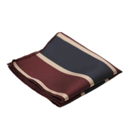 23cm Classic Striped Pocket Square Men Business Paisley Dots Handkerchief Formal Suit Pocket Towel Casual Polyester Brown Hanky