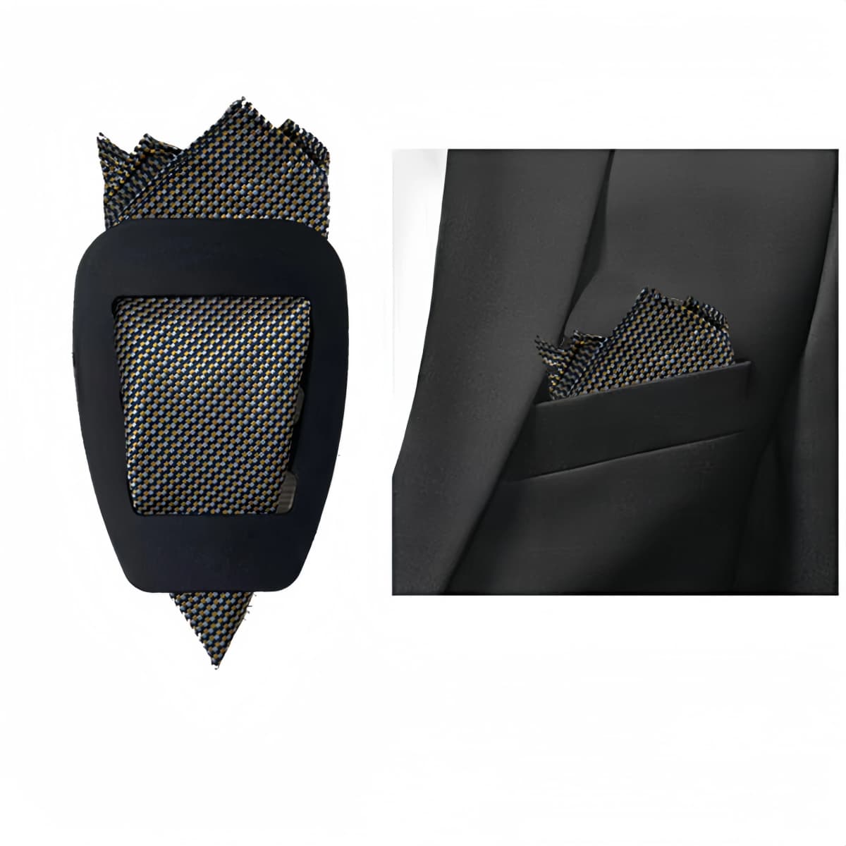 Pocket Squares Holder Handkerchief Keeper Organizer Man Prefolded Handkerchiefs For Men Gentlemen Suit Wearing Accessory