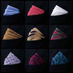 New Style Handkerchief Hot Sale Black Suit Accessories Solid Kerchief Men Wedding Party Birthday Gift Pocket Square Paisley