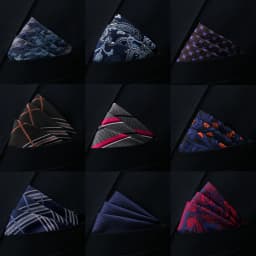 New Style Handkerchief Hot Sale Black Suit Accessories Solid Kerchief Men Wedding Party Birthday Gift Pocket Square Paisley