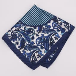 Fashion Large 32cm Silky Handkerchief Men Paisley Dots Floral Pocket Square Casual Soft Luxury White Hanky Wedding Suit Hankies