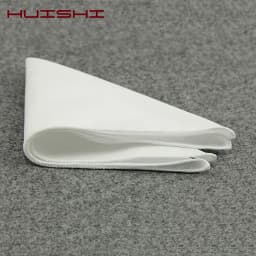 New Hanky Men's White Pocket Square Cotton Solid Color Handkerchief Chest Towel Prom Holiday Party Suit Hankies For Mens