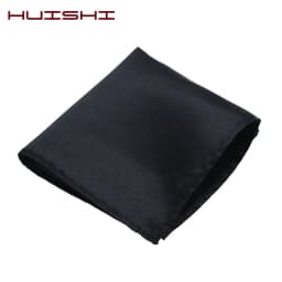 HUISHI Solid Handkerchief Vintage Fashion Party Pocket Hanky For Suit Men's Handkerchief Groomsmen Pocket Square Hanker