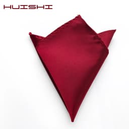 HUISHI Solid Handkerchief Vintage Fashion Party Pocket Hanky For Suit Men's Handkerchief Groomsmen Pocket Square Hanker