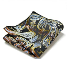 Paisley Hanky Floral Pocket Square Fit Men Suits Wedding Party Fashion Business Handkerchief Navy Blue Pocket Hanky Red Square