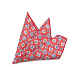 Vintage Fashion Hankerchief Scarves For Man Hankies Men's Pocket Square Handkerchiefs Printing Striped Plaid Snot Rag 26*26cm