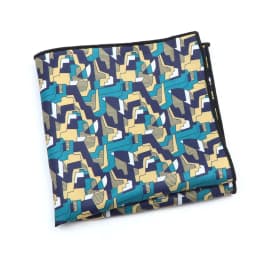 Vintage Fashion Hankerchief Scarves For Man Hankies Men's Pocket Square Handkerchiefs Printing Striped Plaid Snot Rag 26*26cm