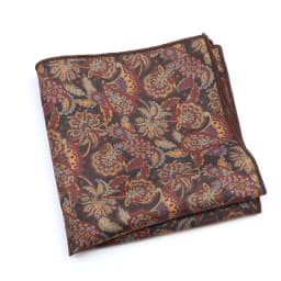 Vintage Fashion Hankerchief Scarves For Man Hankies Men's Pocket Square Handkerchiefs Printing Striped Plaid Snot Rag 26*26cm