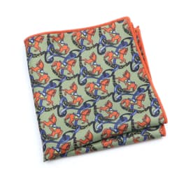 Vintage Fashion Hankerchief Scarves For Man Hankies Men's Pocket Square Handkerchiefs Printing Striped Plaid Snot Rag 26*26cm