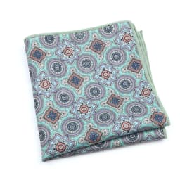 Vintage Fashion Hankerchief Scarves For Man Hankies Men's Pocket Square Handkerchiefs Printing Striped Plaid Snot Rag 26*26cm