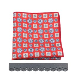 Vintage Fashion Hankerchief Scarves For Man Hankies Men's Pocket Square Handkerchiefs Printing Striped Plaid Snot Rag 26*26cm